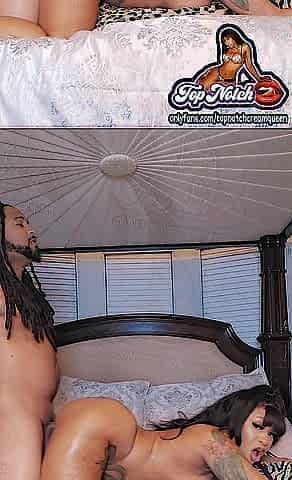 Hawt Hawt Creamy Black TopNotchCreamQueen Gets Hardcore Backshots Until That babe Taps Out