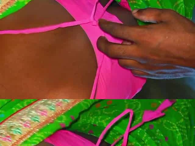 The husband made his young wife sit on her lap and inserted his penis in her ass.