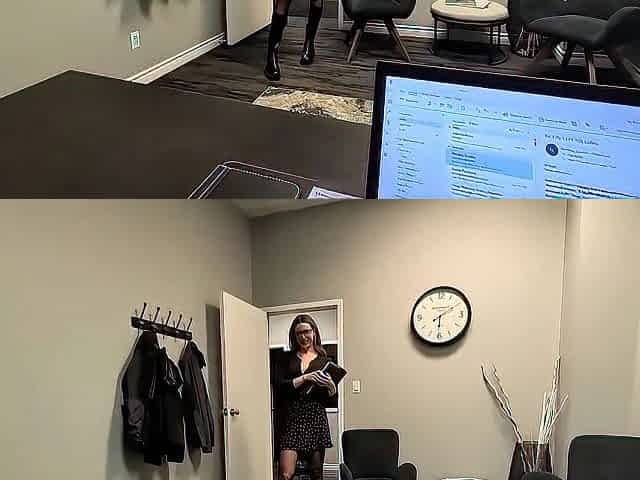 Hawt Secretary Helps U Unwind - BG - Doggy/Facial