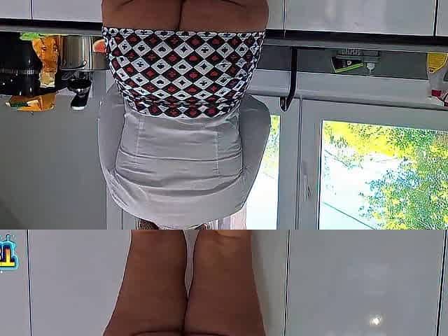 Large booty stepsister gets caught in the kitchen and ends up cumming in her butt