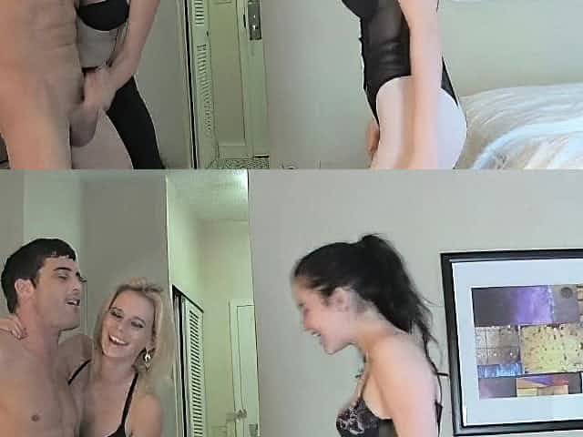 Attractive people doing the nasty and getting cook jerking