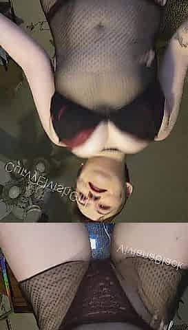 Large melons-play bouncing and nipp sucking-natural bazookas