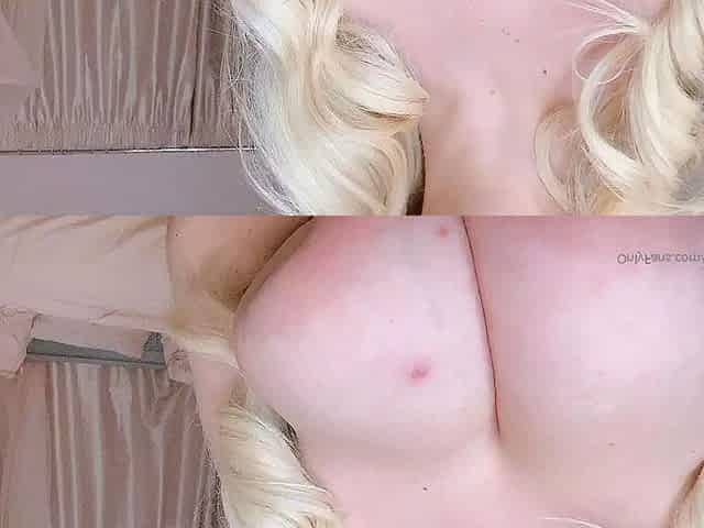 Big boob brunette masturbates on webcam