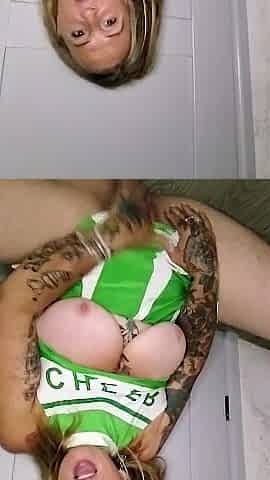 Cheerleader Playing with Sex toy