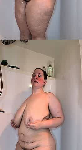 Australian BBW with big boobs gives blowjob
