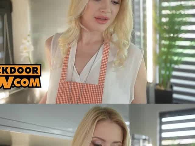POV - 1St time anal for your hawt golden-haired wife Kitty Li