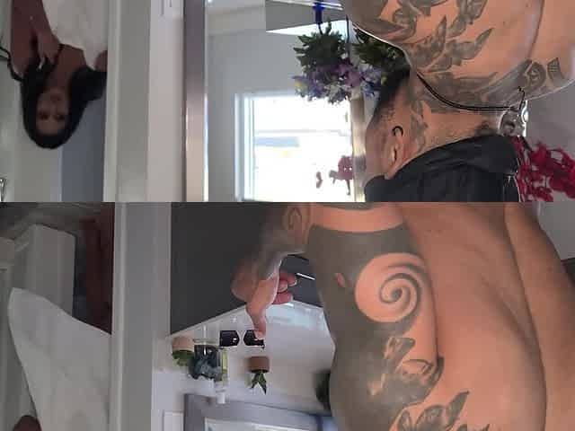 Buxom MILF reaches BBC after shower