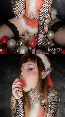Mrs Goth Claus Gives You a Hot Present