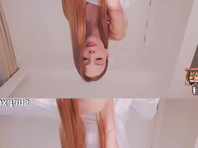 ASMR : This babe Dropped The Towel in Burgundy Underware & Ebony Nylon Nylons Begged For Cum On Butt POV