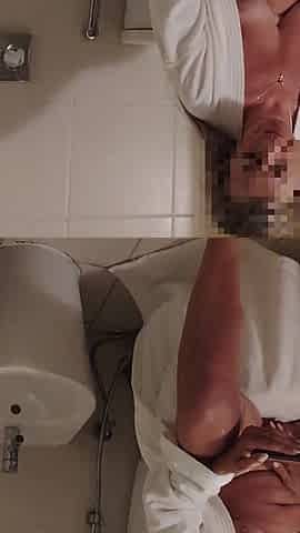 A MILF Wife Masturbates in the Bathroom and Cums Twice. Full Scene. Ep 24301