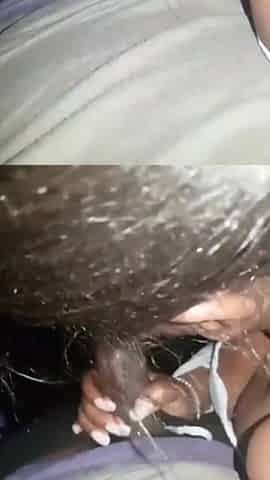 Sucking Big Black Cock Outdoors