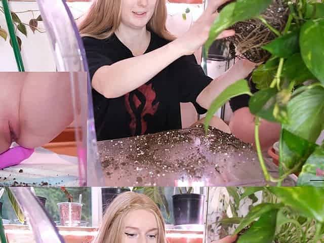 Peeing While Repotting
