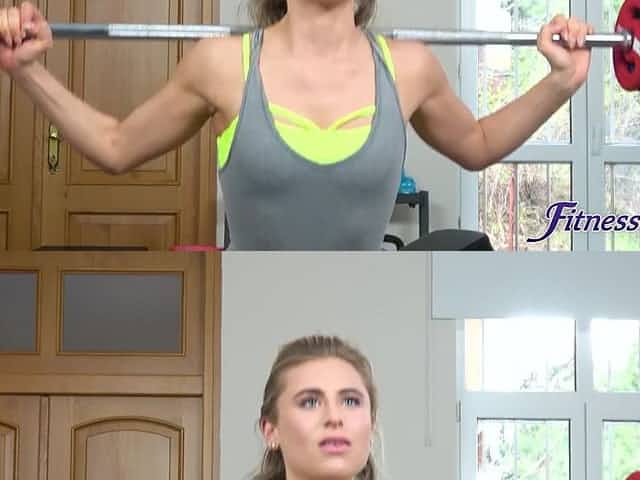 Fit USA Blond Hair Lady Squirts On Gym Perv 1 - Fitness Rooms