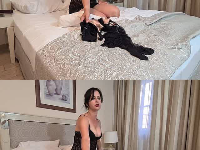 A Tease in My New Black Nylons: Part 1 in 4K