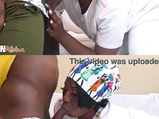 The nurse with the large booty loves to get drilled by her patients
