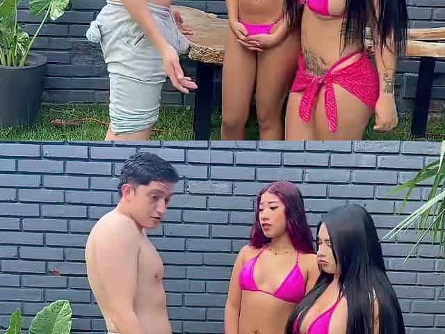 Our shy but large weenie neighbour is in the pool and my ally and I are actually turned on - Valeria Lopez