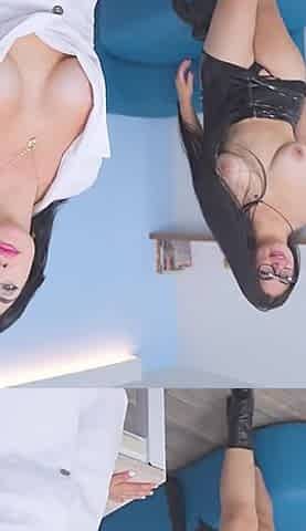 Sharing My Lover in a Threesome with My MILF Boss so She Doesn't Fire Us From Our Jobs