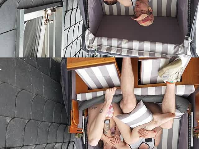 First Time Banging in a Beach Chair!