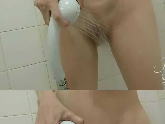 nasty angel plays with herself in the shower