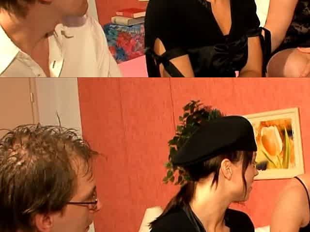 Gina Sucks While Sabine N Takes First Anal