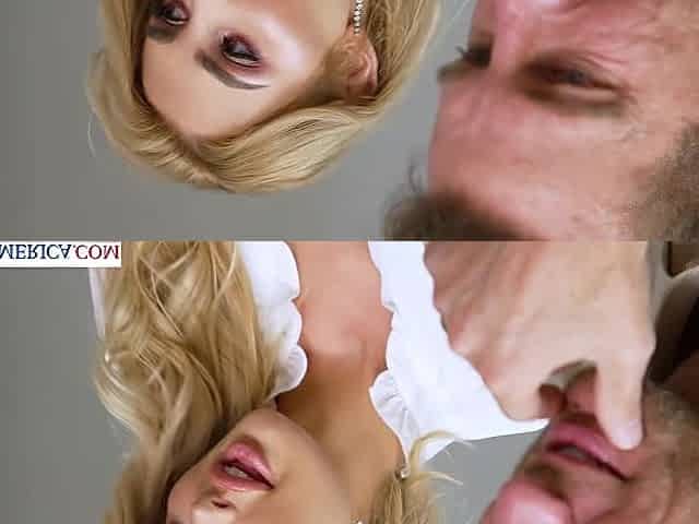 Sexy blonde Kenzie Anne gets naughty and fucks a married man