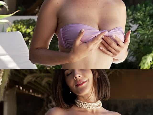 Amateur brunette ariana marie solo toying