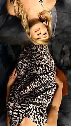 Hot blonde with big boobs solo