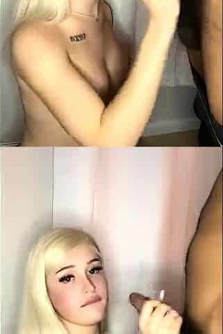 Blonde Lunzelle Blowjob On Knees
