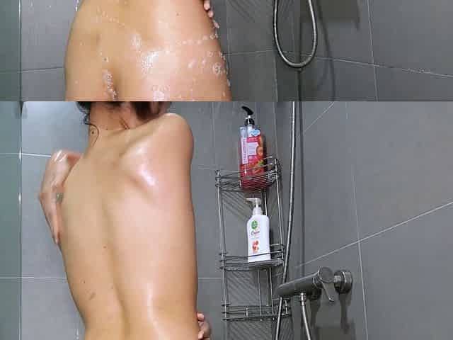 Thai MILF GF cleans up before hot sex