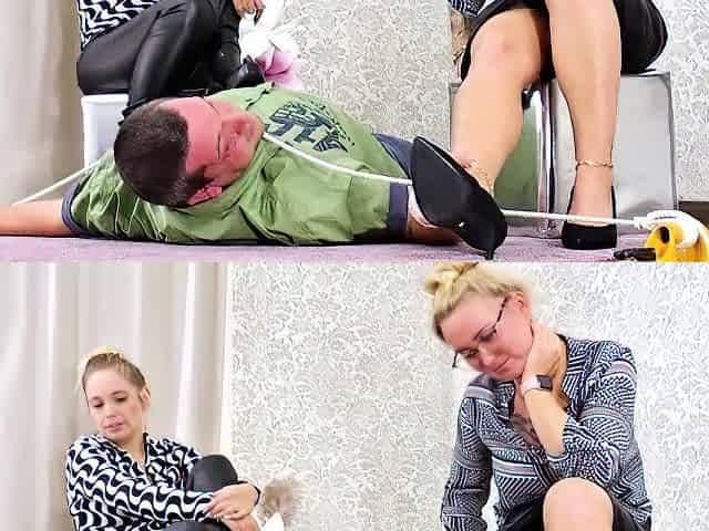 Boss Girls - Four Sweaty Feet Tease Him