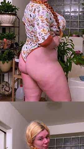 Fat Blonde BBW Ex Girlfriend masturbating and squirting