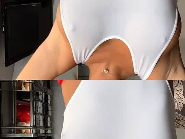 Amateur Blonde Blowjob handjob and cumshot