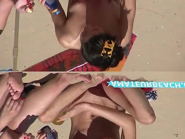 Hot Amateurs Nudist On Public Beach Video