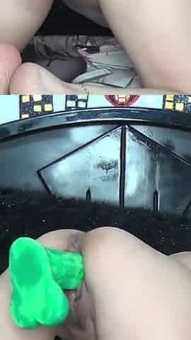 Fucking My Vagina Very Hard for You with a Big Toy