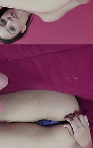 Skinny Girl with Big Soles Giving the Perfect Footjob!