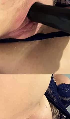 Stacked brunette goes solo toys and masturbation