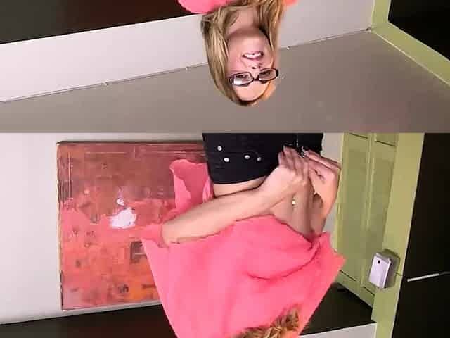 Strokies Jenny Jett teases then strokes to a cum finish