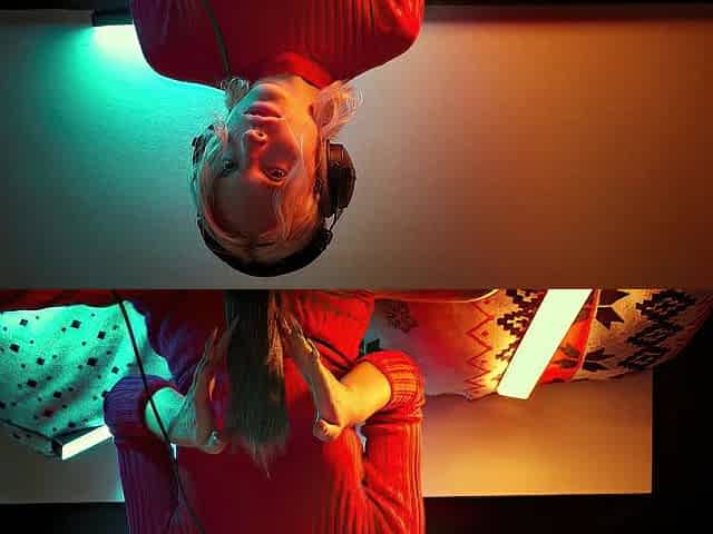 ASMR Ear Licking & Close Breathing in Red Costume