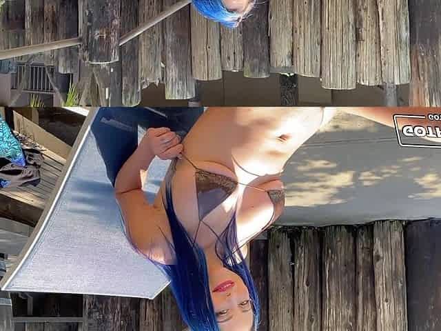 GOT FILLED - Large Titty Large Booty Blue Haired Eve Marlow is a Shlong Pleaser