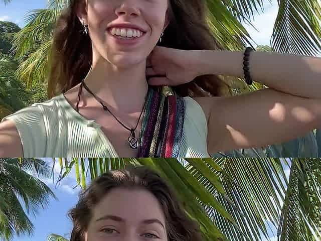 Youthful Wench Gets Caught Sneaking Away From Family Vacation To Masturbate in Public in Costa Rica
