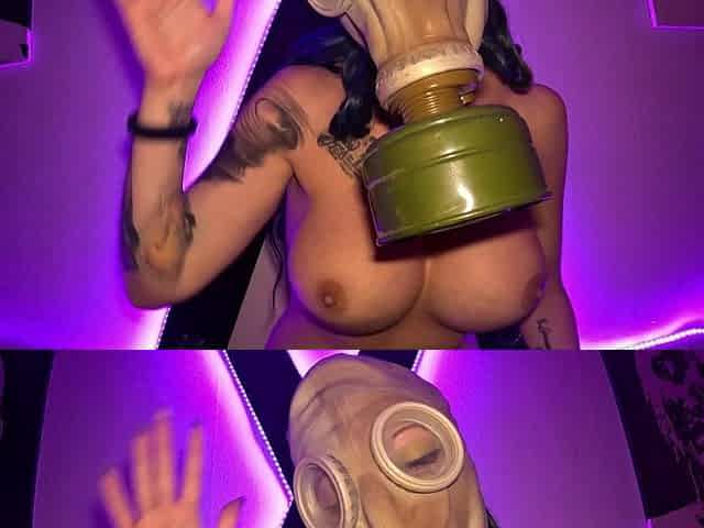 Gas Mask Breath Control - Fuck Machine Orgasm