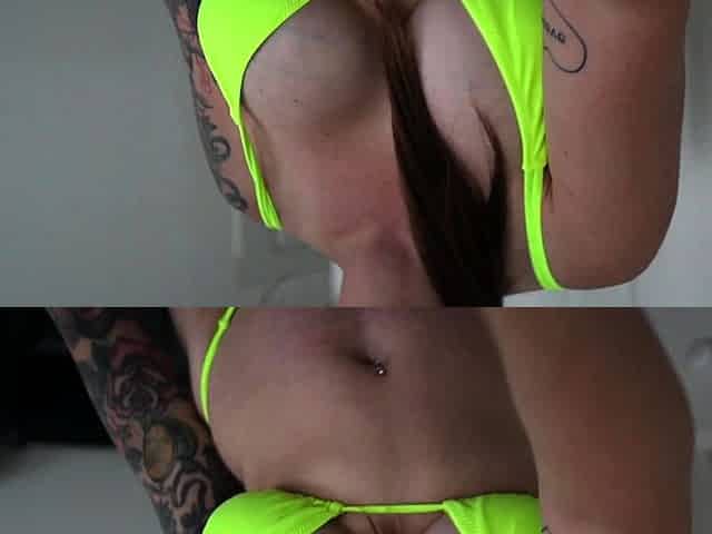 Big boobs milf masturbates with her dildo
