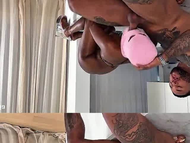 banging this faceless black bitch on the kitchen