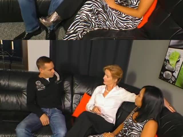 A lady teaches him how to fuck well!