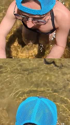 Stranger sucks my schlong outdoors! Random gal sucks and bangs outdoors!