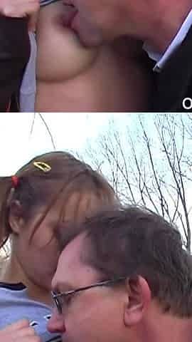 Olds fuck dolls - old fart Tim Wetman fucks young student Francinne