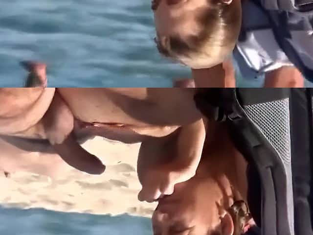 Happy dicks sucked and stroked in beach compilation