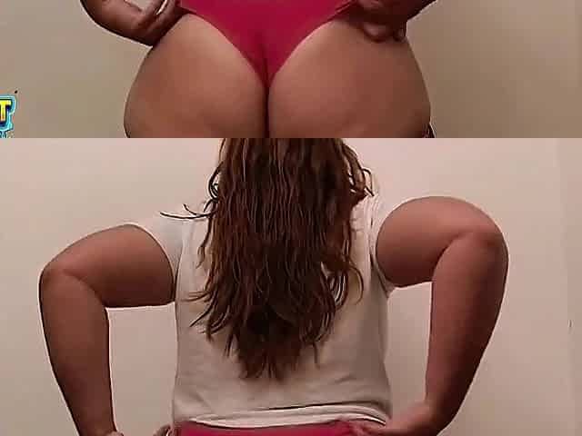 Massive booty sitting on top of large ramrod
