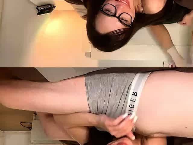 Small titted babe gives awesome blowjob