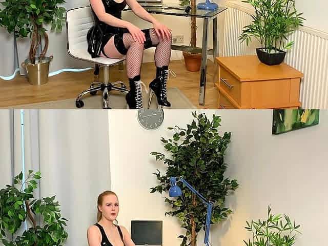Horny fit redhead loves wearing her stockings to masturbate